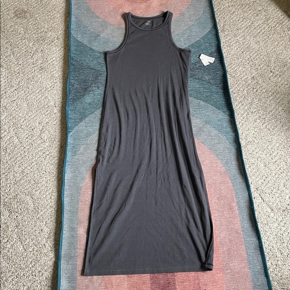 NWT Aerie High Neck Ribbed Midi Dress Large - Picture 7 of 12